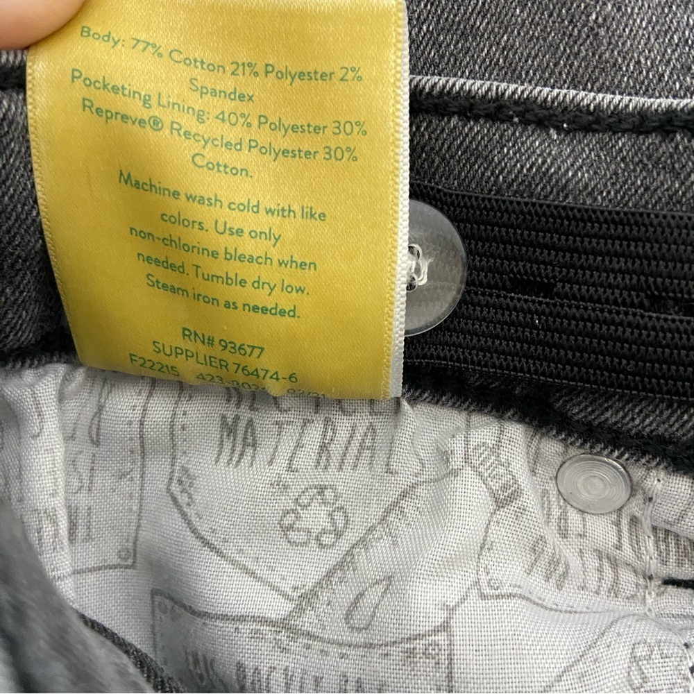 ThereAbouts Gray Boys Jeans Slim Taper Size 12 Stretchy - Picture 6 of 6